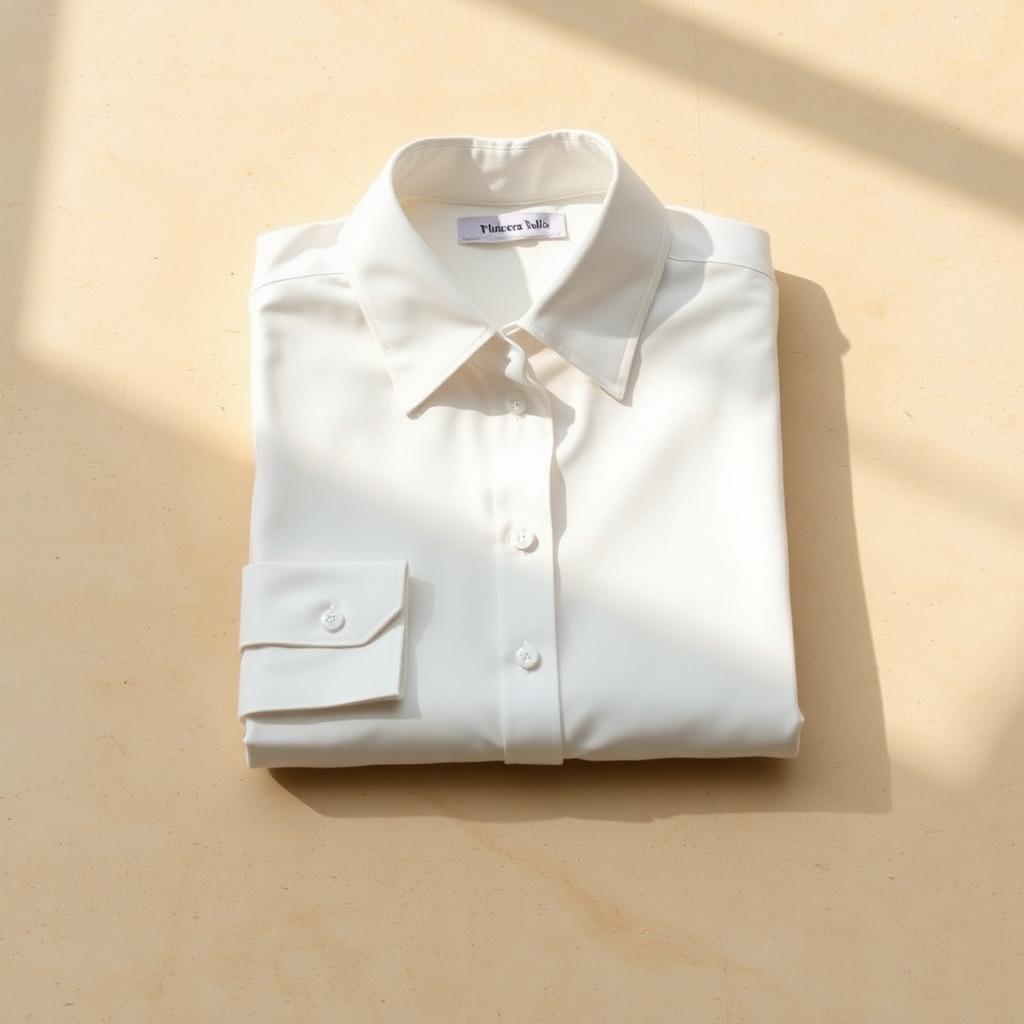 Crisp White Silk Shirt